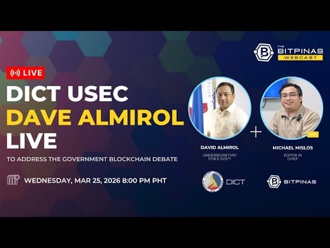 Exclusive: DICT Usec Dave Almirol Live on BitPinas Webcast