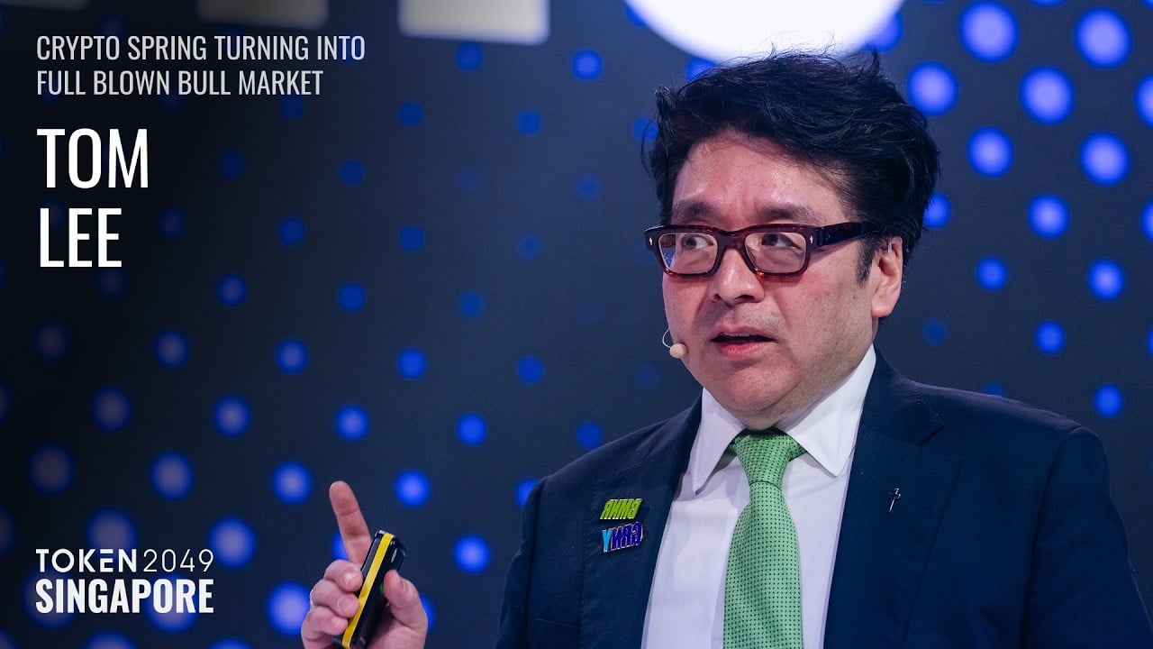 Tom Lee - Crypto Spring Turning Into Full Blown Bull Market - TOKEN2049 Singapore 2026