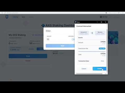 How to stake your AXS tokens | Tutorial