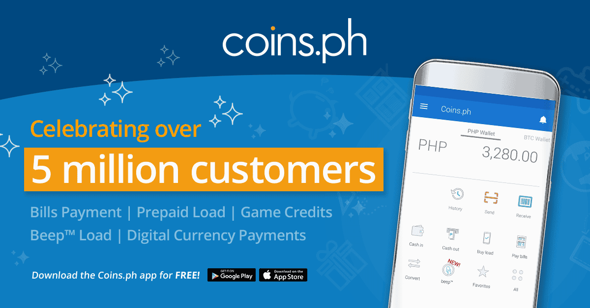 Photo for the Article - Coins.ph To Support Bitcoin Cash, Celebrates 5 Million Customers