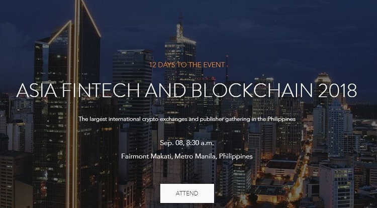 Photo for the Article - Asia Fintech and Blockchain 2018 (Sept. 8, 2018)