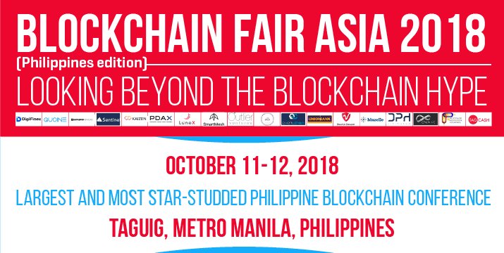 ICO Pitch Session to Set the Pace at Blockchain Fair Asia 2018 (PH Edition)