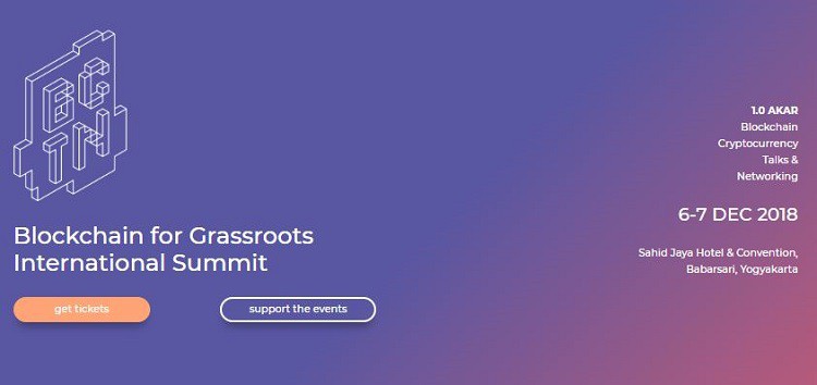 Blockchain For Grassroots Summit Happening in Indonesia