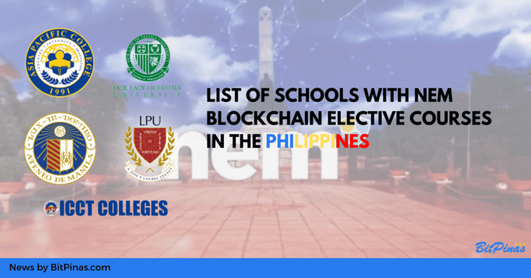 List of Schools Offering NEM Blockchain Courses in the Philippines