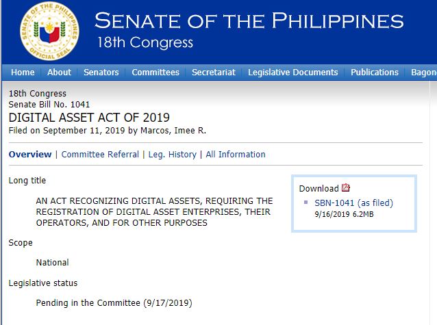 Senator Imee Marcos Proposes Bill to Clarify Digital Assets and Standardize Licensing of Virtual Currency Operations