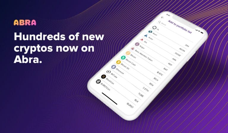 Abra Will Support Over 200 Cryptocurrencies