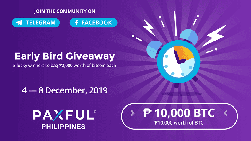Photo for the Article - Paxful is Giving Away Php 10,000 Worth of Bitcoin!