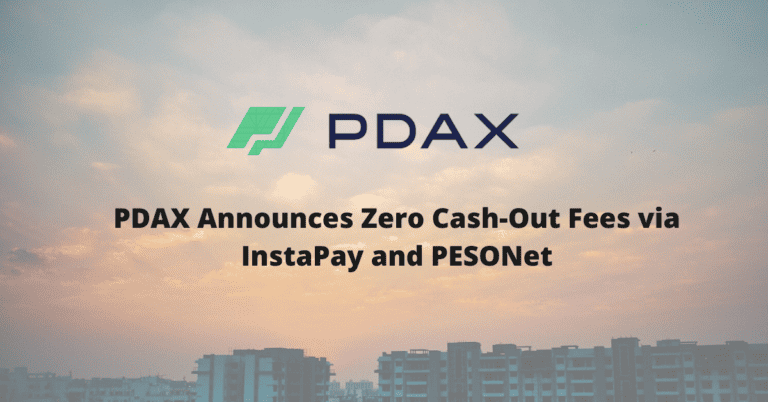 PDAX Announces Zero Cash-Out Fees via InstaPay and PESONet