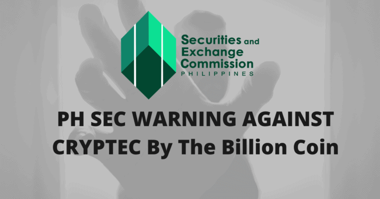 PH SEC Advisory on The Billion Coin (TBC) Scam