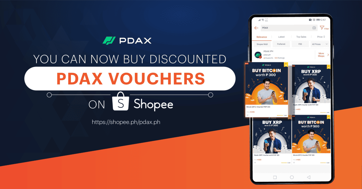 Photo for the Article - Buy Bitcoin Through Shopee? PDAX Vouchers Now Available
