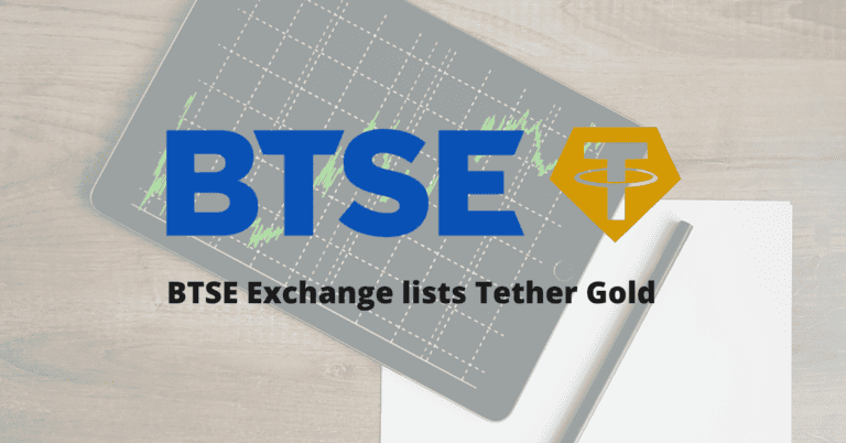 BTSE Exchange lists Tether Gold