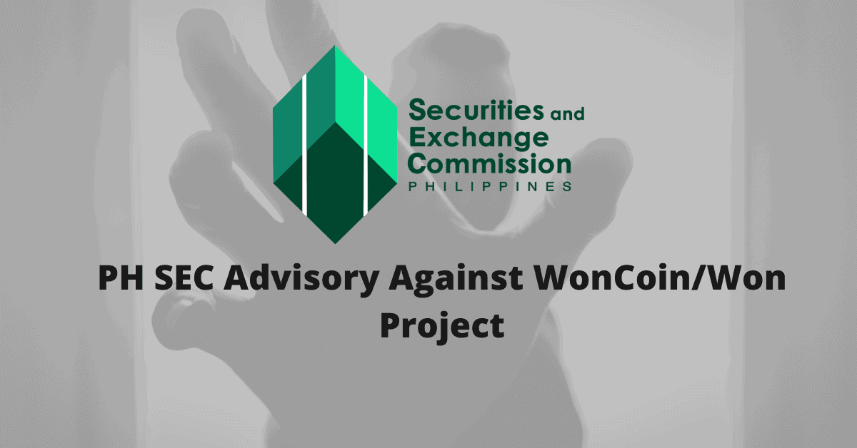 Photo for the Article - PH SEC Advisory Against WonCoin/Won Project