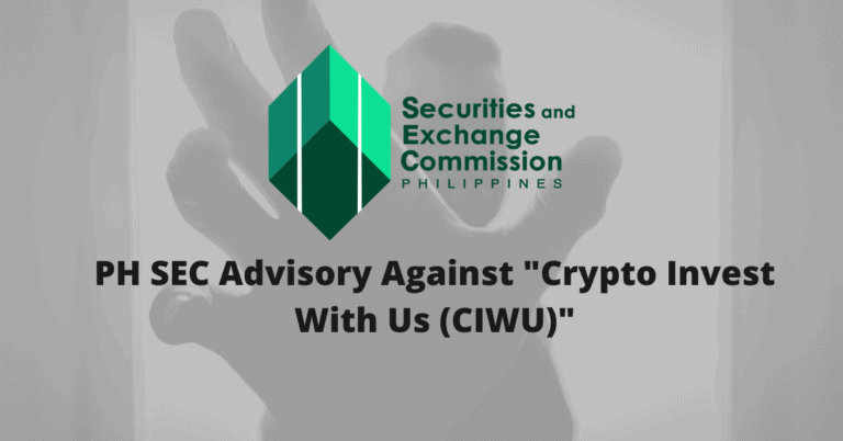 SEC Advisory vs Crypto Invest With Us (CIWU)