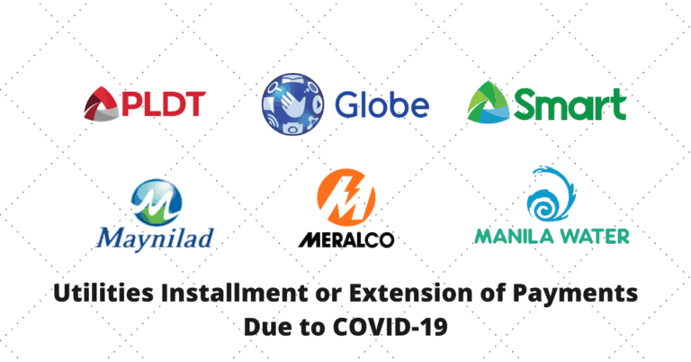 Utilities [Meralco, PLDT, Globe, etc] Installment or Extension of Payments Due to COVID-19