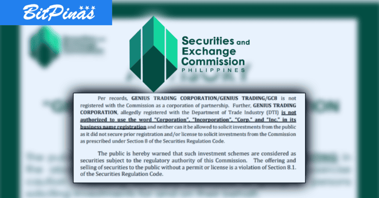 SEC Advisory Against Genius Trading Corporation (GC8)