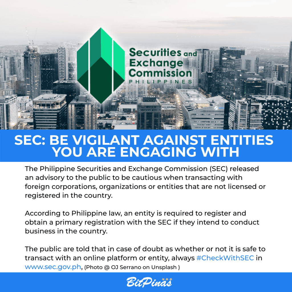 Photo for the Article - SEC Releases Advisory Against Non-Registered Foreign Entities, Including Play-to-Earn Platforms