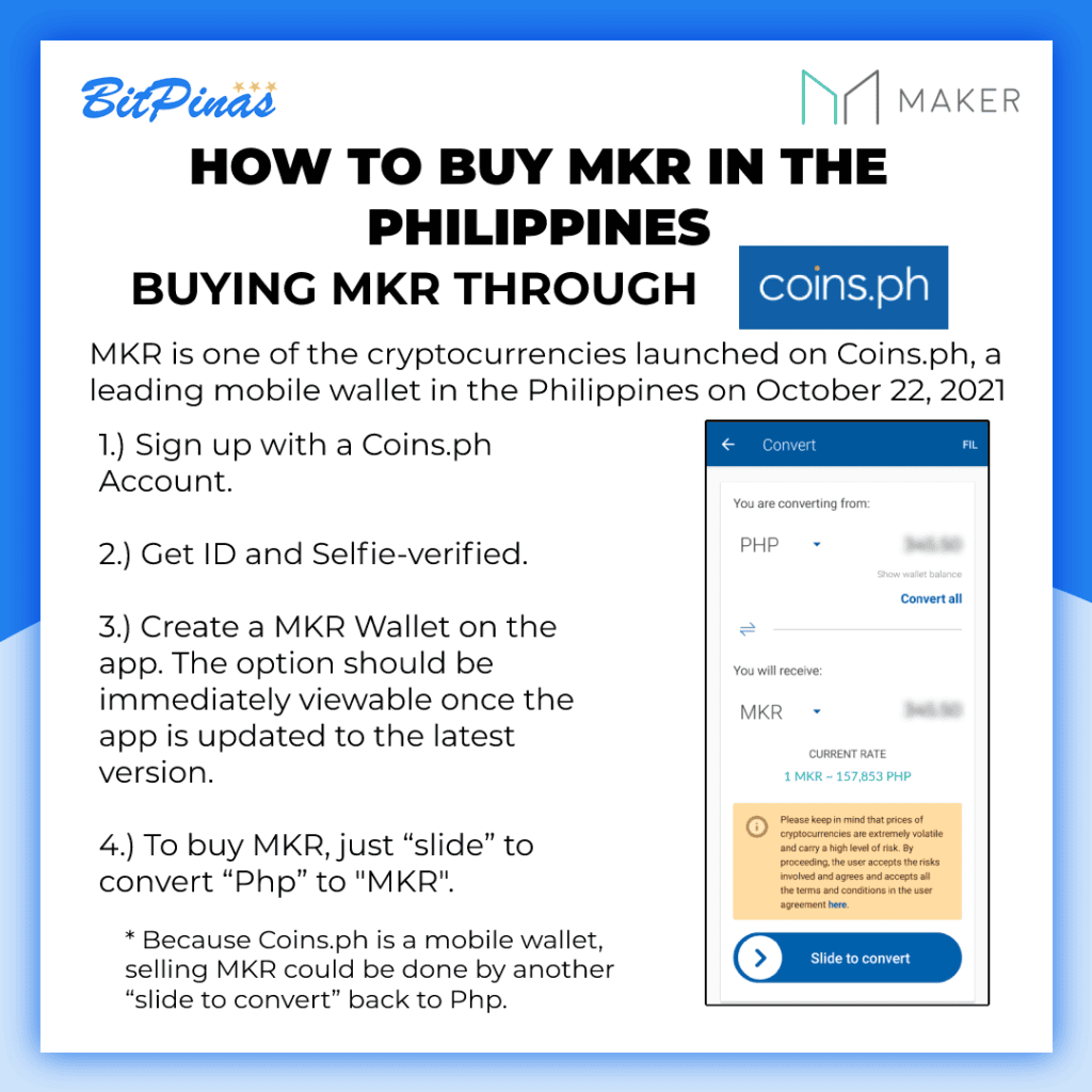 Photo for the Article - How to Buy MKR at Coins.ph!