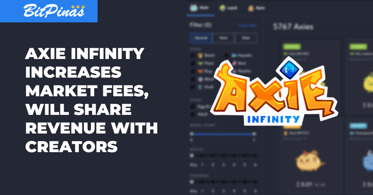 Photo for the Article - Why Axie Infinity Increases Marketplace Fees