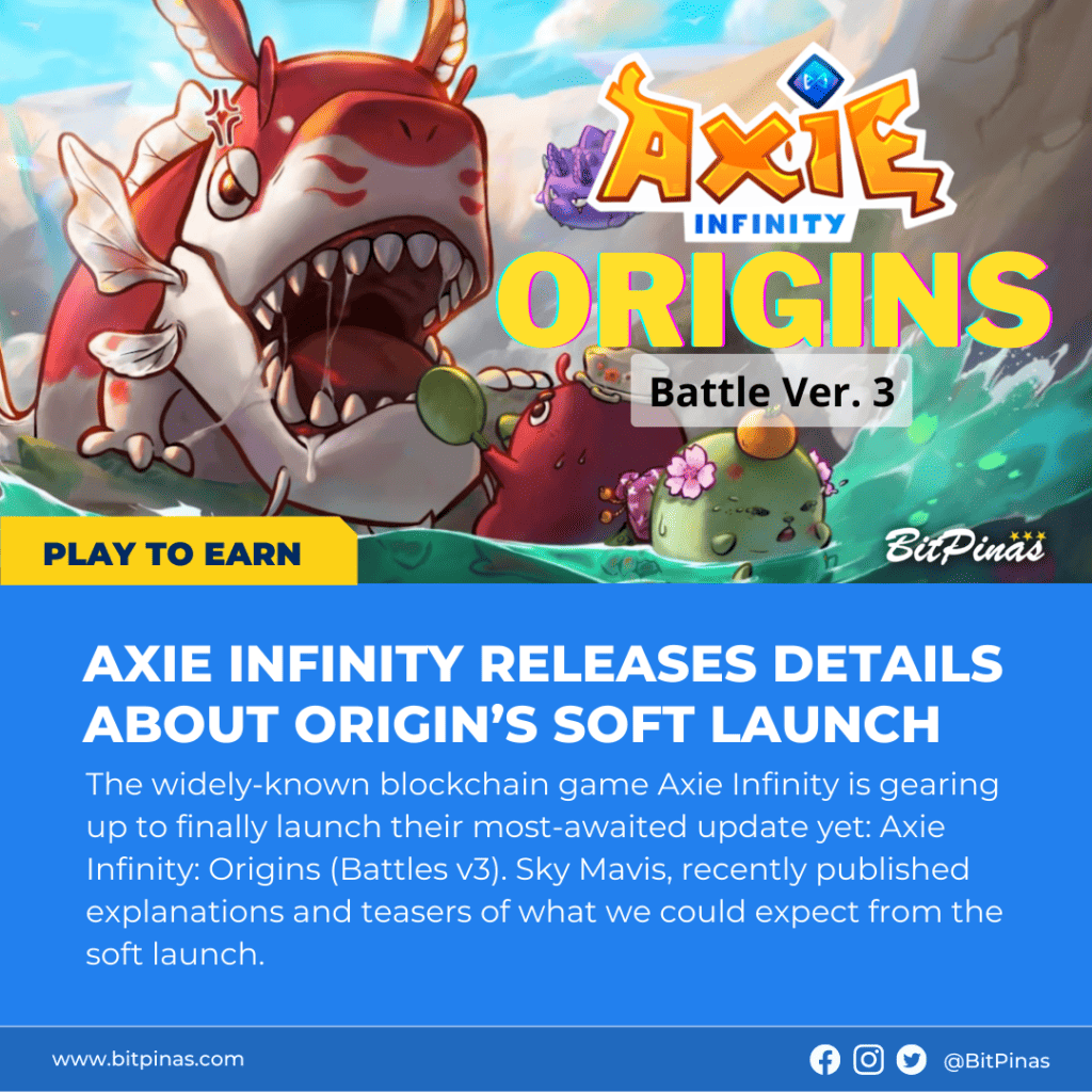 Sky Mavis soft launches Axie Infinity: Origin as a free-to-play