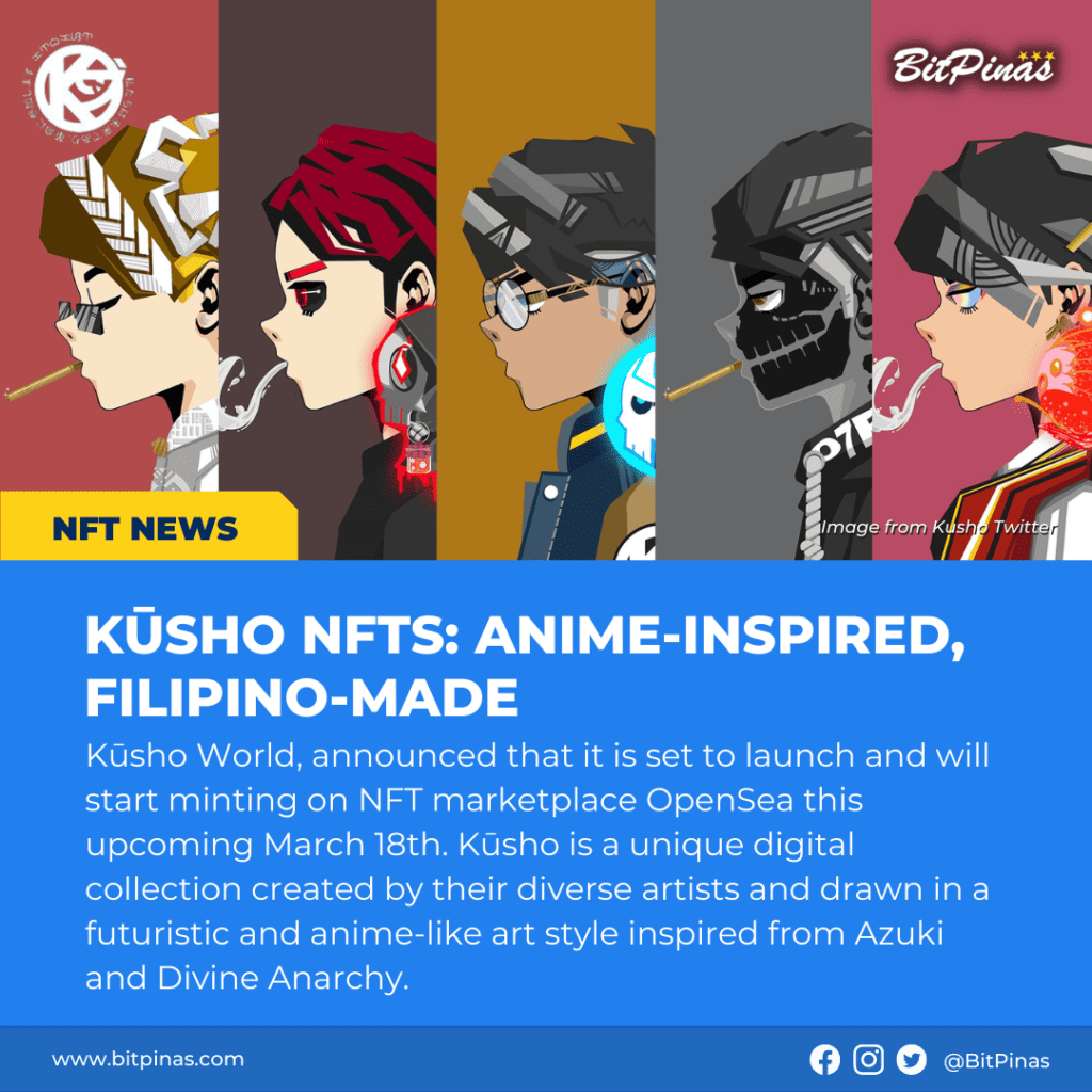 Photo for the Article - Anime-inspired Pinoy NFT Kūsho to Begin Minting on March 18
