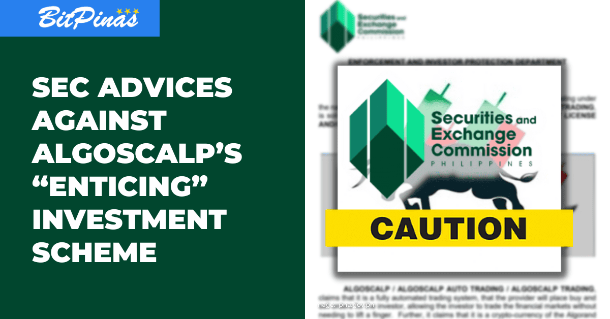 Photo for the Article - SEC Issues Advisory Against AlgoSCALP’s “Enticing” Investment Scheme