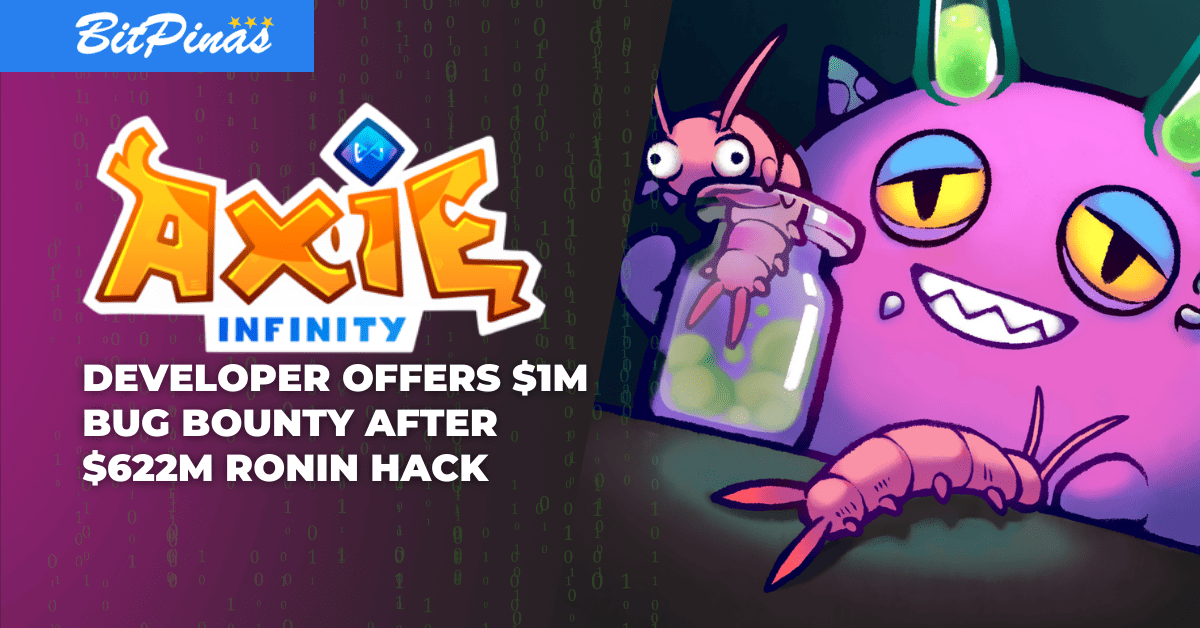 Photo for the Article - Axie Infinity Developer Offers $1M Bug Bounty After $622M Ronin Hack