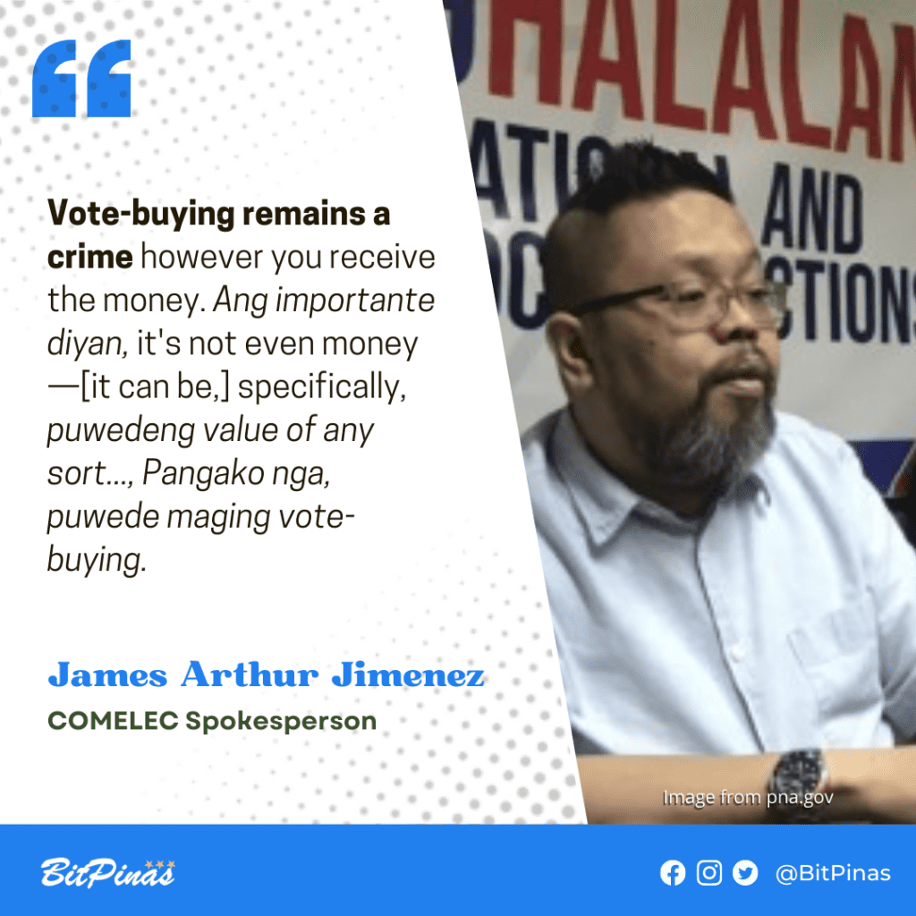 Photo for the Article - [Exclusive] COMELEC SPOX Warns: Vote-buying Using Crypto is Election Offense