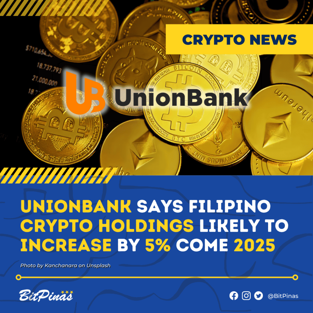Photo for the Article - UnionBank: Filipinos Likely to Increase Crypto Holdings to 5% of their Portfolio by 2025
