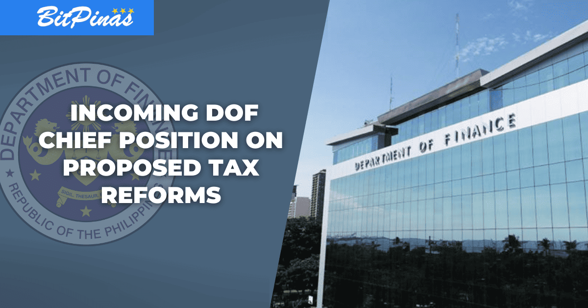 Photo for the Article - Incoming DOF Chief Disagrees on Proposed Tax Reforms Which Include Crypto, Digital Goods