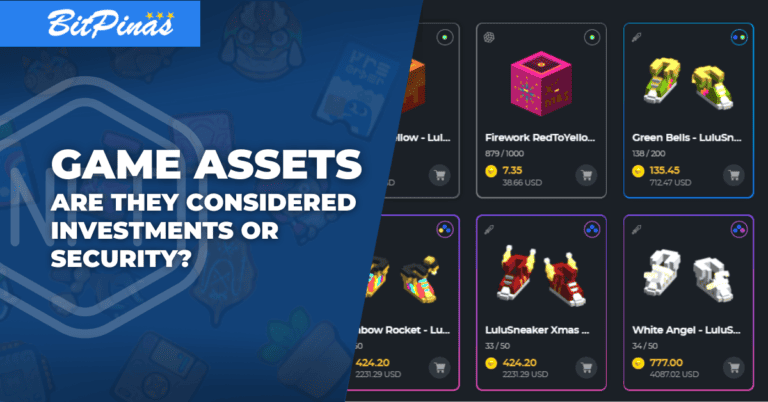 Are NFT Game Assets Considered Investments or Security?