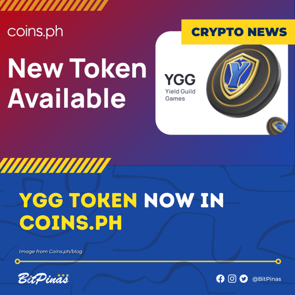 Photo for the Article - YGG Token Now in Coins.ph