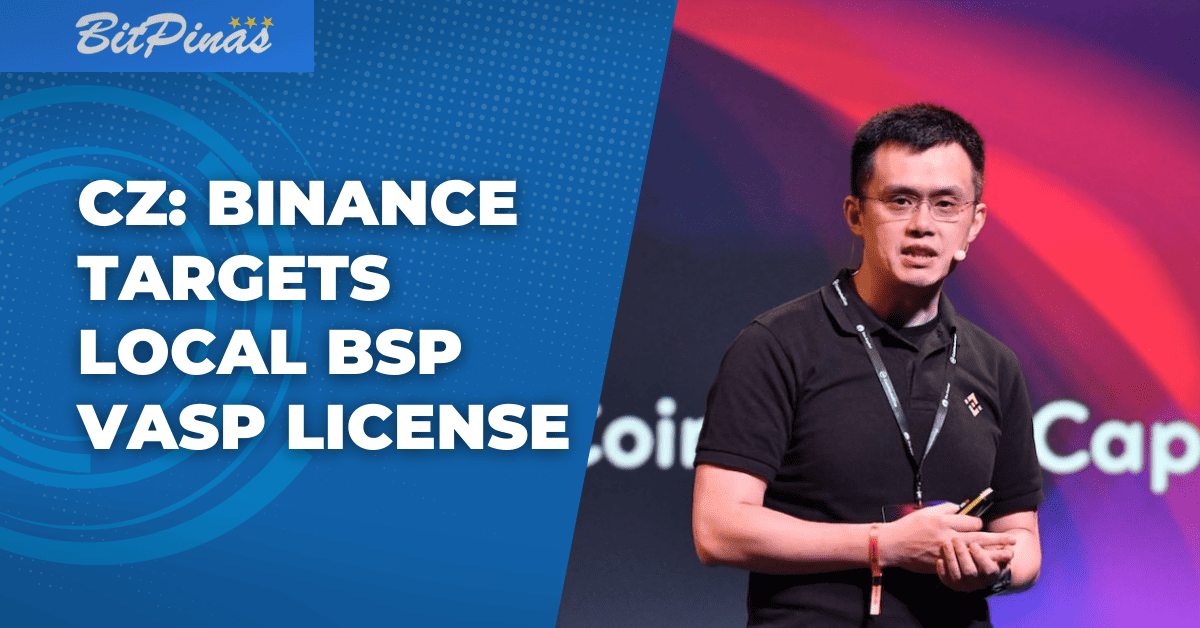 Photo for the Article - [BREAKING NEWS] CZ: Binance Plans to Acquire a Crypto Exchange VASP License in the Philippines from the BSP
