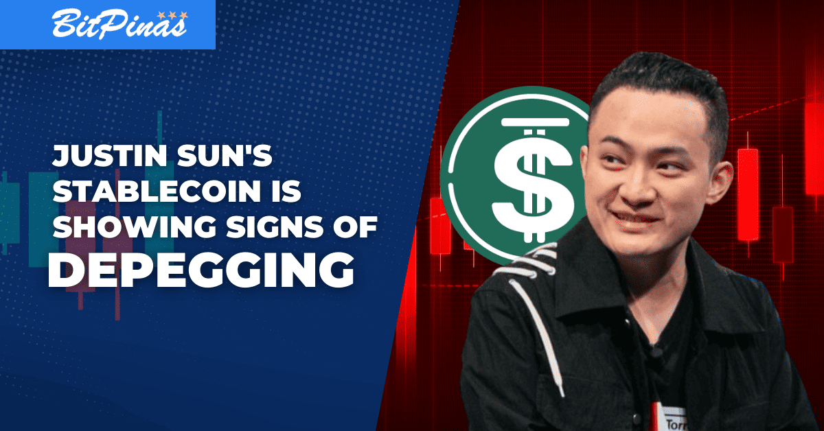 Photo for the Article - Justin Sun's Stablecoin USDD is Showing Signs of Depegging