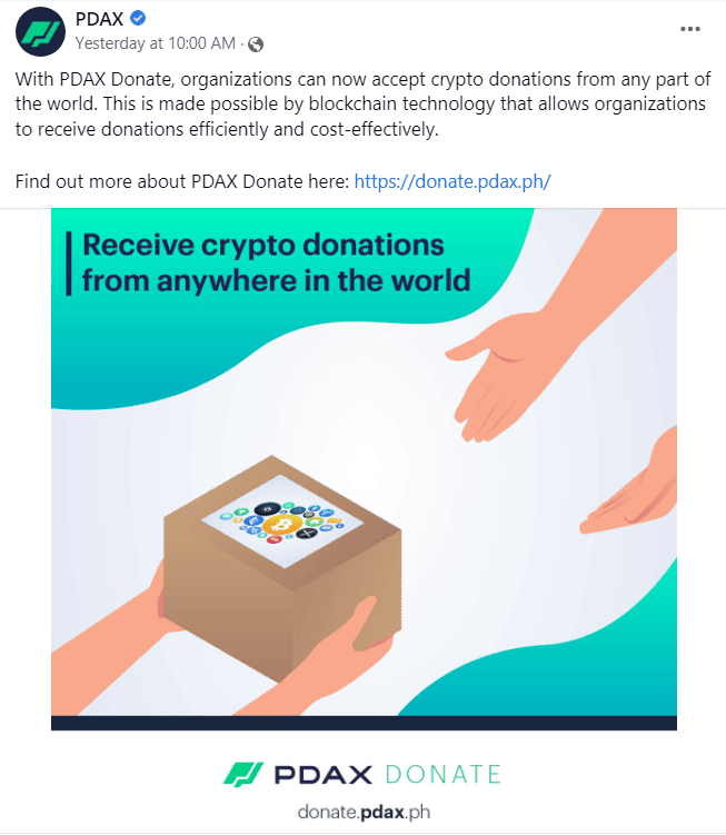 Photo for the Article - PDAX Unveils 'Donate Service' for Donation Drives of NGOs