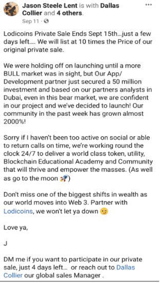 Photo for the Article - [BREAKING] SEC Issues Public Advisory Against LODICOIN