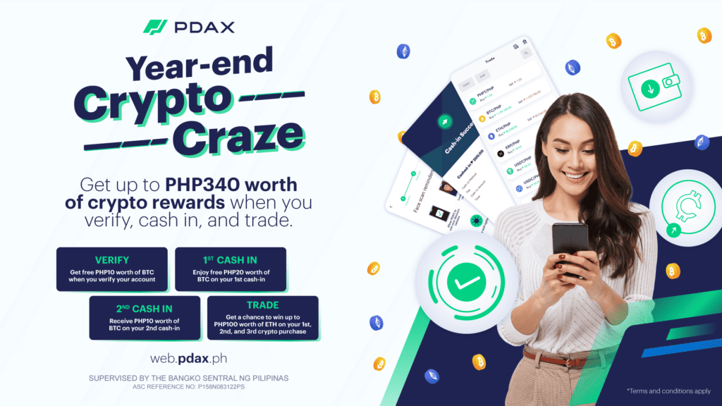 Photo for the Article - Earn Rewards on PDAX with "Year-end-crypto Craze" Promo