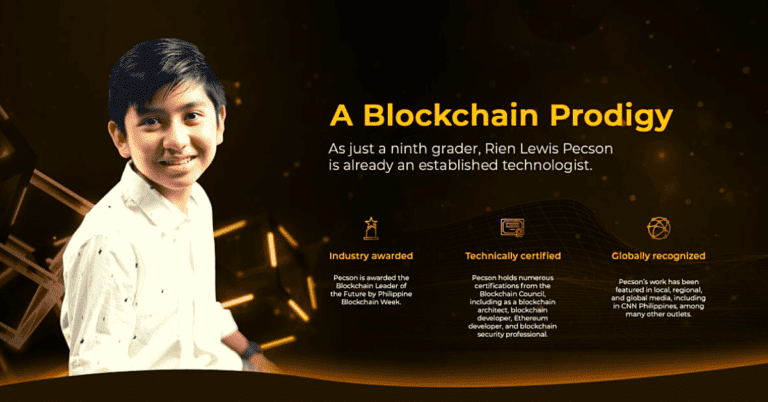 IN THE KNOW: PH Block Award 2022’s Blockchain Leader of the Future Awardee Rien Lewis Pecson