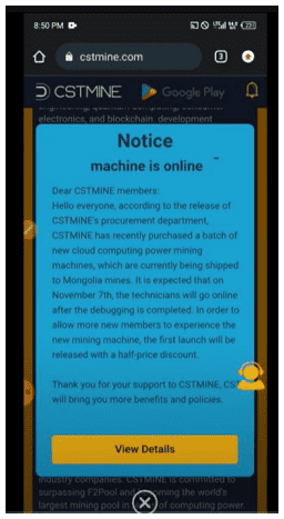 Photo for the Article - SEC Issues Advisory vs Fake Crypto Mining Website CSTMINE.COM