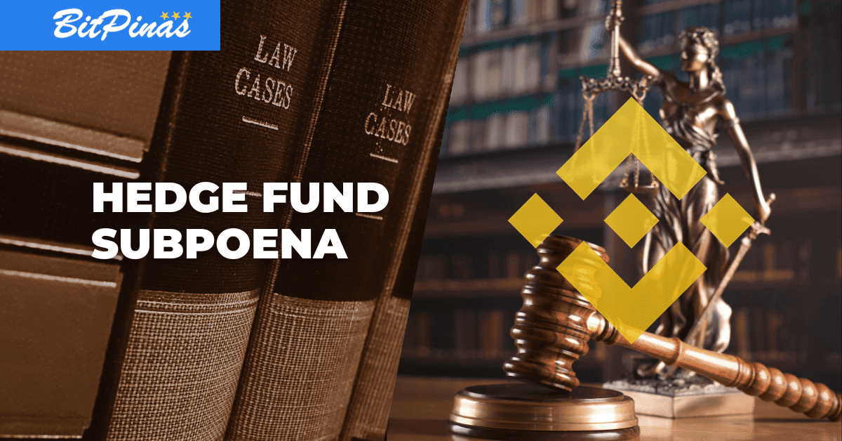Photo for the Article - US Investigators Summons Hedge Funds Involved in Alleged Binance Money-Laundering Breach