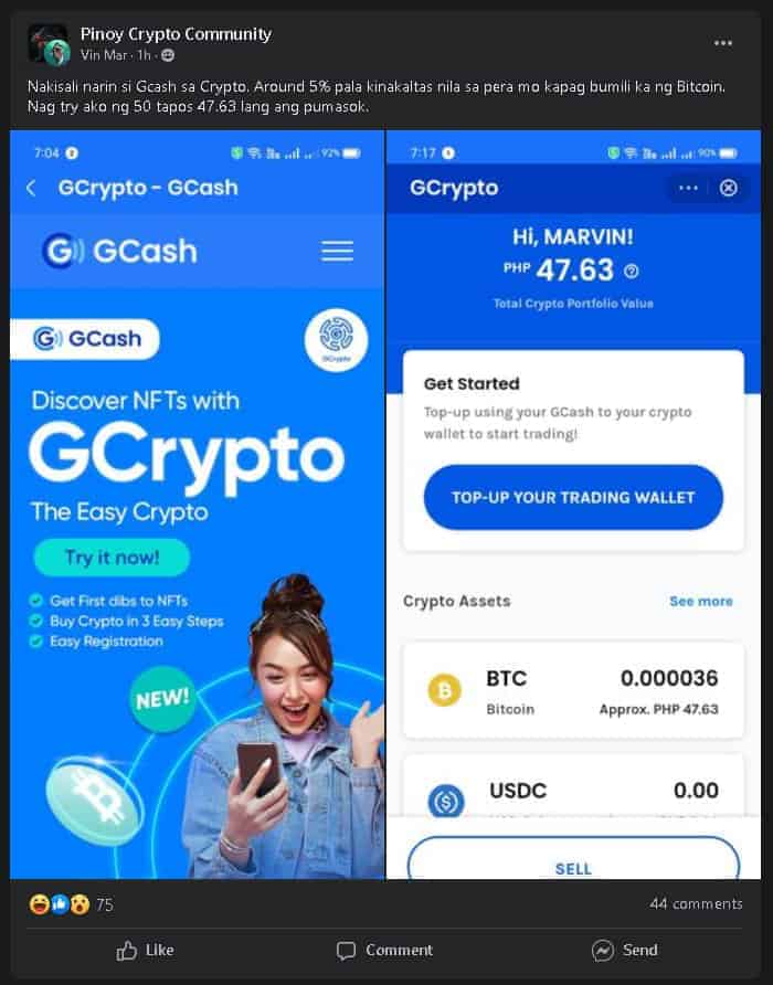 Photo for the Article - GCrypto is Now Available to Select GCash Customers