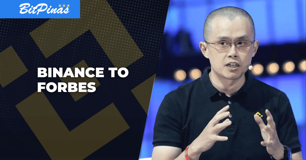 CZ Cries Foul Over Forbes FUD Article Against Binance