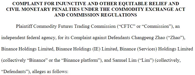 Photo for the Article - CZ Answers CFTC Allegations Against Binance, Denies Market Manipulation