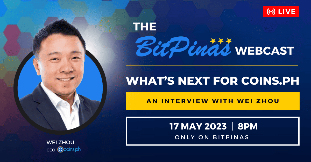 Photo for the Article - Exclusive: Coins.ph CEO Wei Zhou Returns for a Livestream Interview on BitPinas