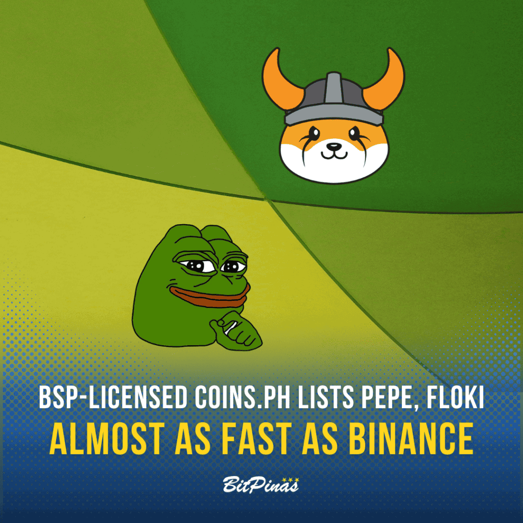 Photo for the Article - ALMOST AS FAST AS BINANCE: Coins.ph Lists Pepe, Floki