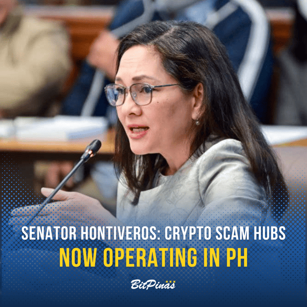 Photo for the Article - Sen. Hontiveros: Crypto Scam Hubs Now Operating in PH