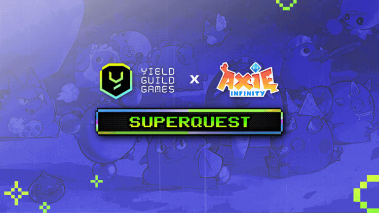 YGG Unveils Inaugural SUPERQUEST with NFT Game Axie Infinity