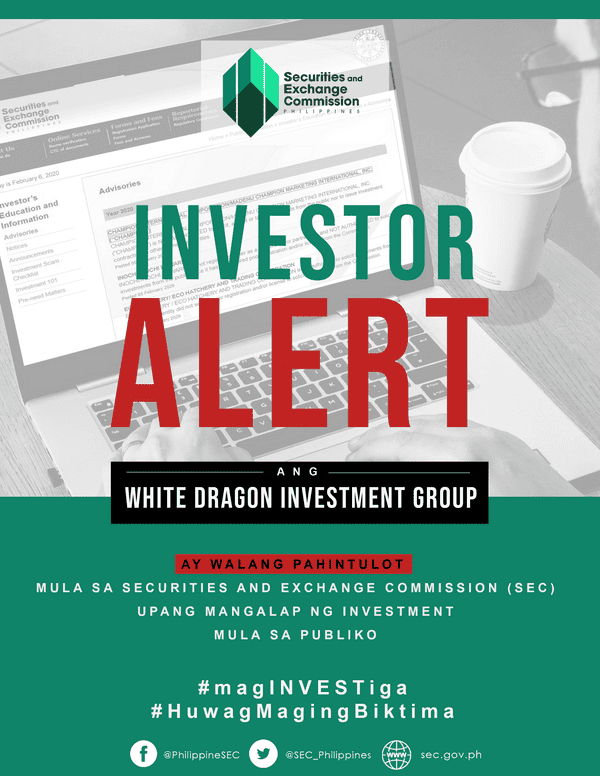 Photo for the Article - SEC Flags Down Unregistered White Dragon Investment Group