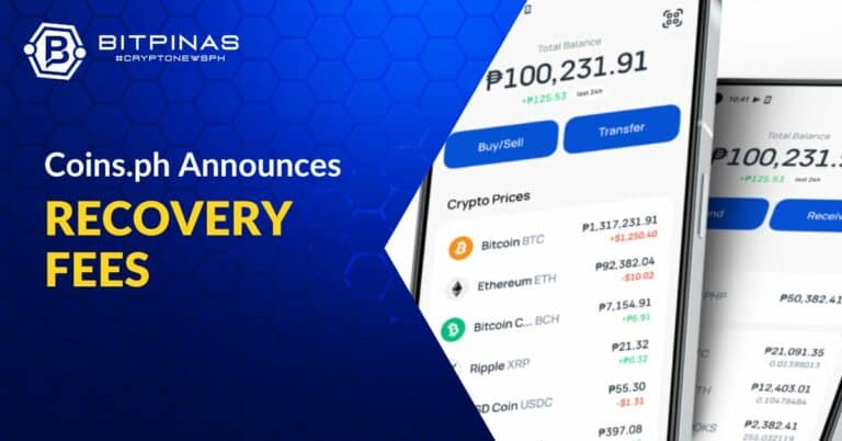 Local Crypto Platform Coins.ph Announces Recovery Fees