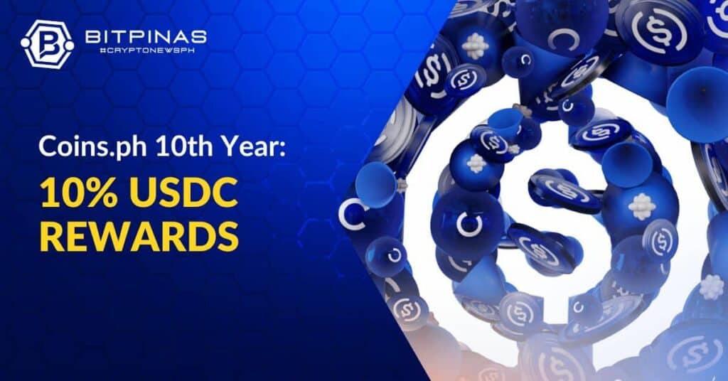 Photo for the Article - Coins.ph Celebrates 10th Anniversary with 10% USDC Rewards