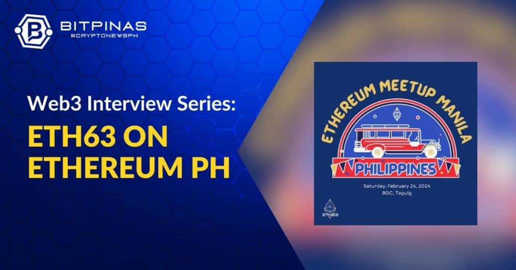 Photo for the Article - [Web3 Interview Series] How ETH63 Intends Drive Ethereum Growth in the Philippines